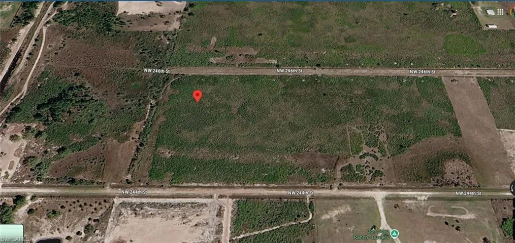 Aerial Map. Displaying the property's geographic location and surrounding infrastructure