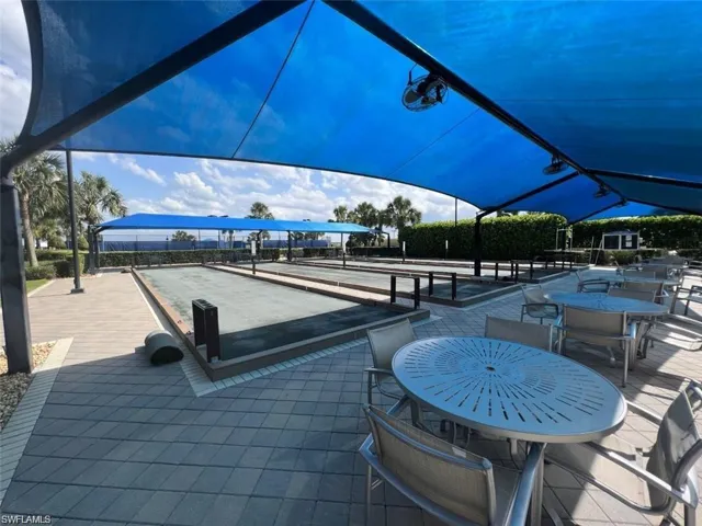 Bocce game area
