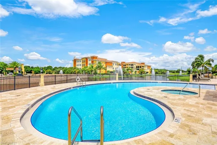 Community Pool and spa with a view