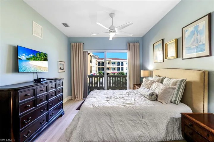 A well appointed primary bedroom, with a surprise...