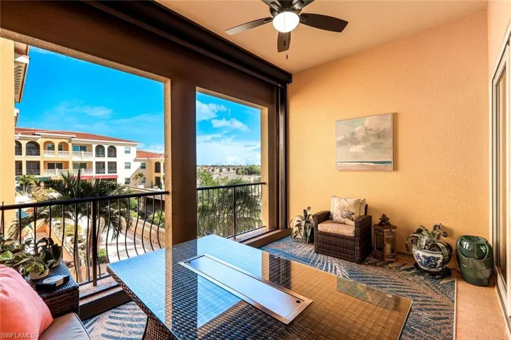 Generously sized screened-in lanai, for soaking in the SWFL's world famous weather