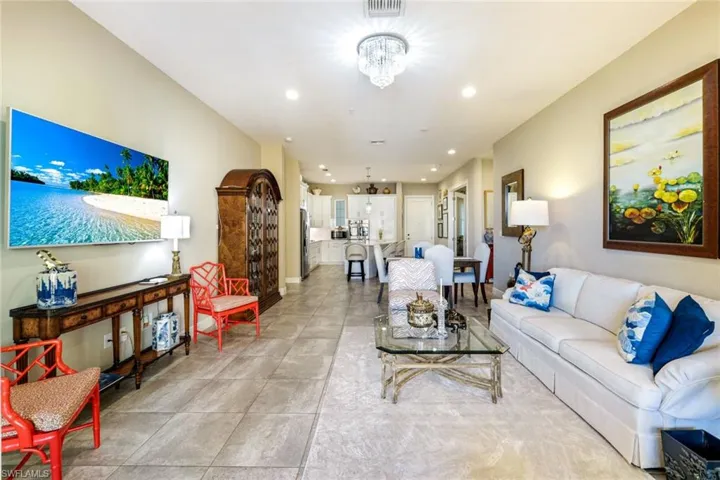 Coming back into the great room from the lanai