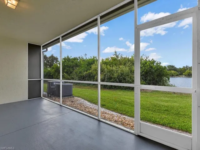 View from recently painted screened lanai