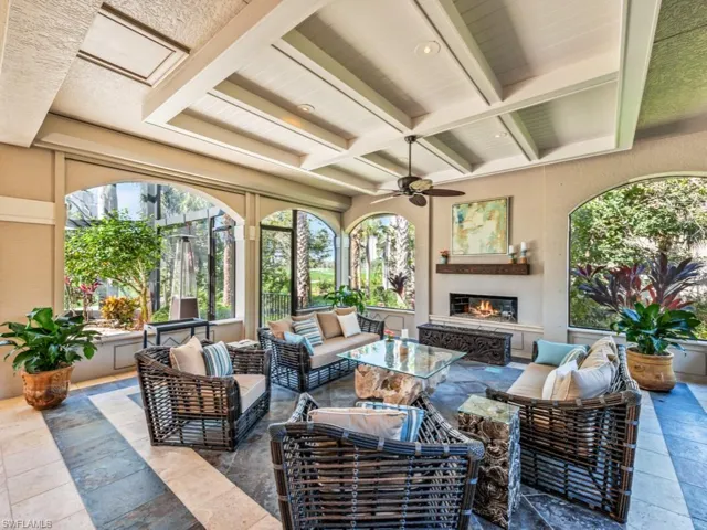 Sitting Area with Fireplace