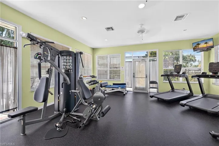 Dedicated fitness room