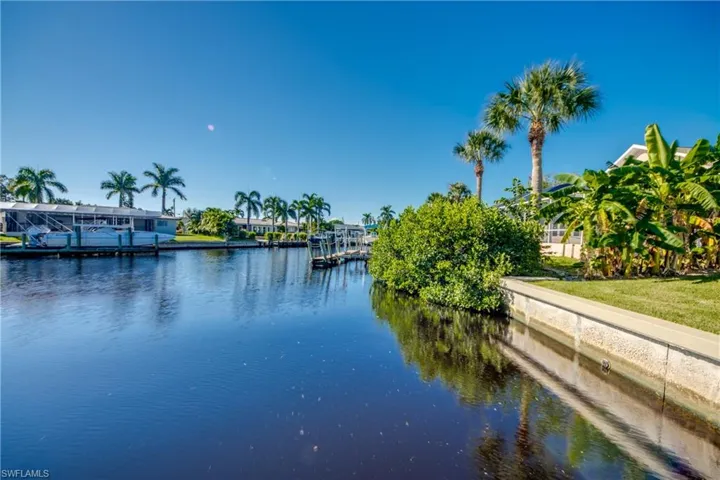 Canal View to right shows seawall.