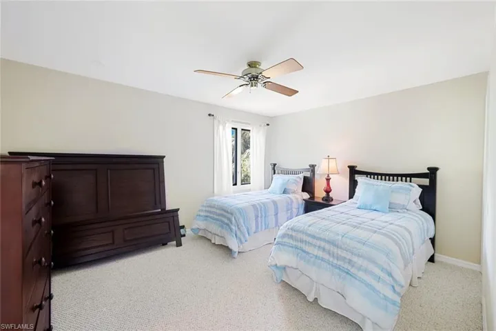 Second Floor Guest Bedroom II- Berber Carpet- Shown With Twins- Large Closet