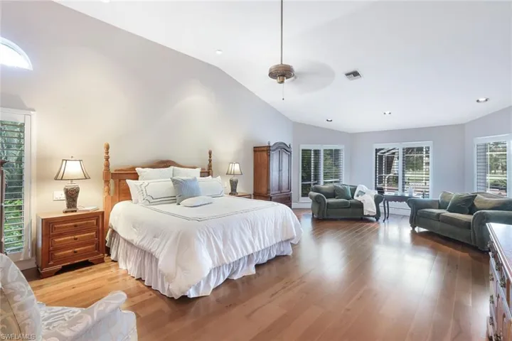 Elegant Suite, Room for Any Size Bedroom Furniture (shown with a King Bed), Bay Wall Windows, Sliders to Lanai