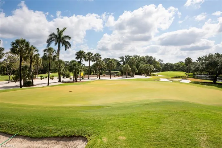 View of home's community featuring view of golf course