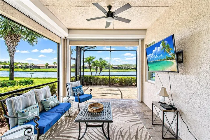 Sitting area on Screened Lanai