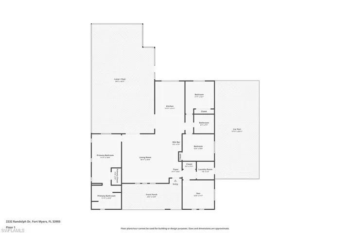 View of floor plan / room layout