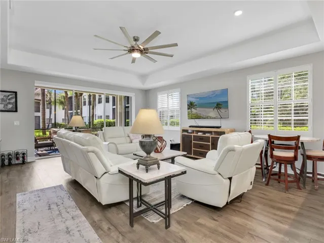 Den off the dining area being used as a 3rd bedroom that can be  closed off by the pocket doors.