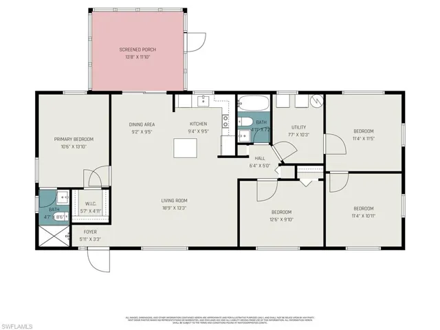 Floor Plan - all dimensions are approximate*