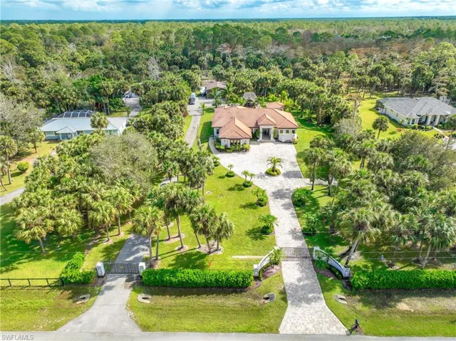 View from above of property