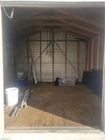 Large storage or mower shed.