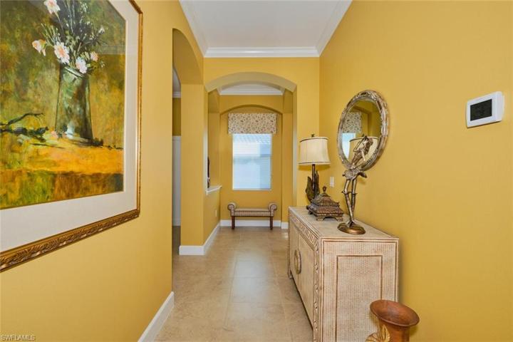 Inviting foyer with professionally painted accents.