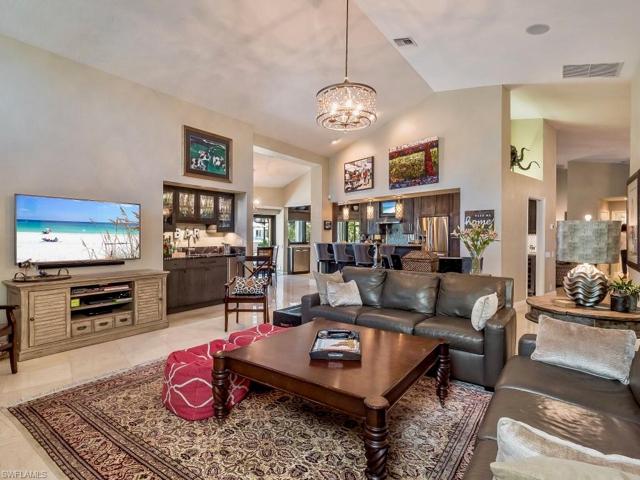 Great Room to Kitchen and Living Room Staged