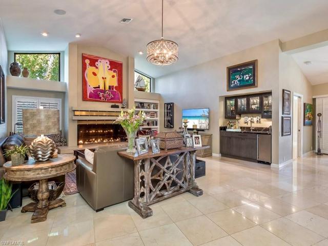 Great Room & Wet Bar Staged