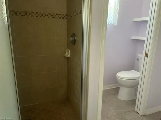 Shower and Water Closet