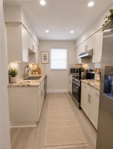 Virtually staged kitchen