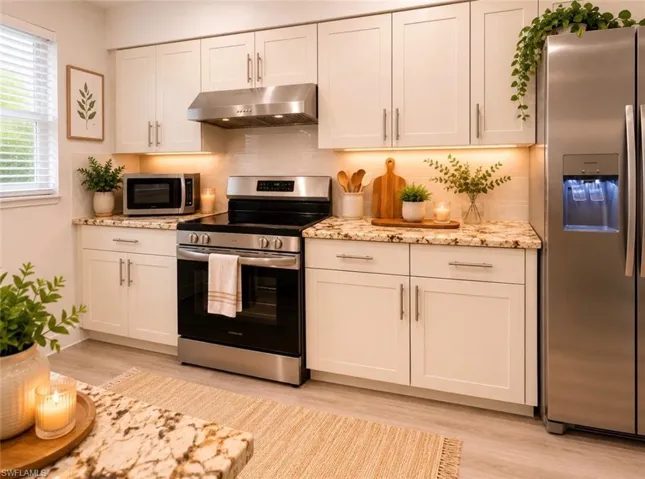 Virtually staged Kitchen