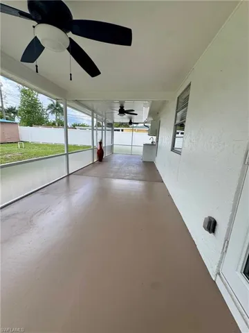 Lanai outside kitchen area
