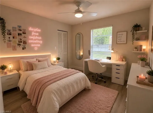 Virtually staged bedroom2