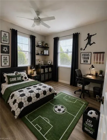 Virtually staged bedroom1