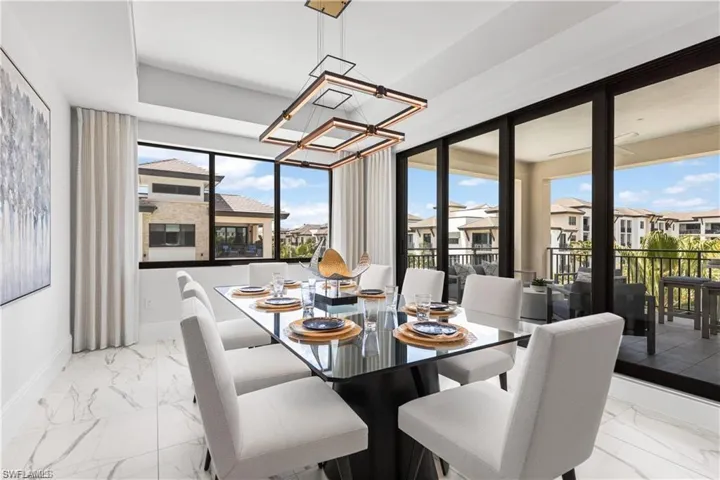Dining room featuring a wealth of natural light