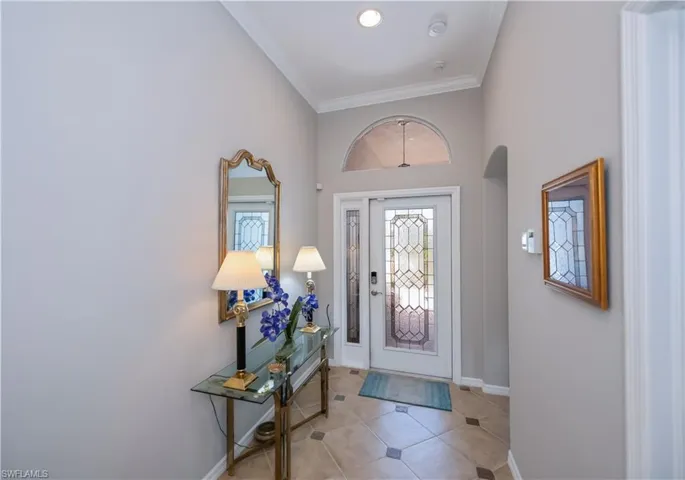 front entrance from inside the house