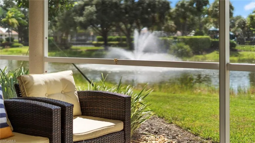 Lanai with a water view