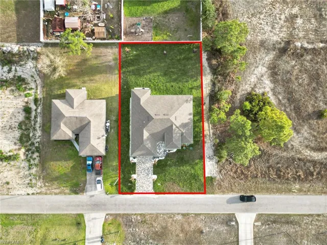 View of property location with property boundaries highlighted