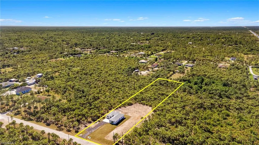 Bird's eye view featuring a wooded view