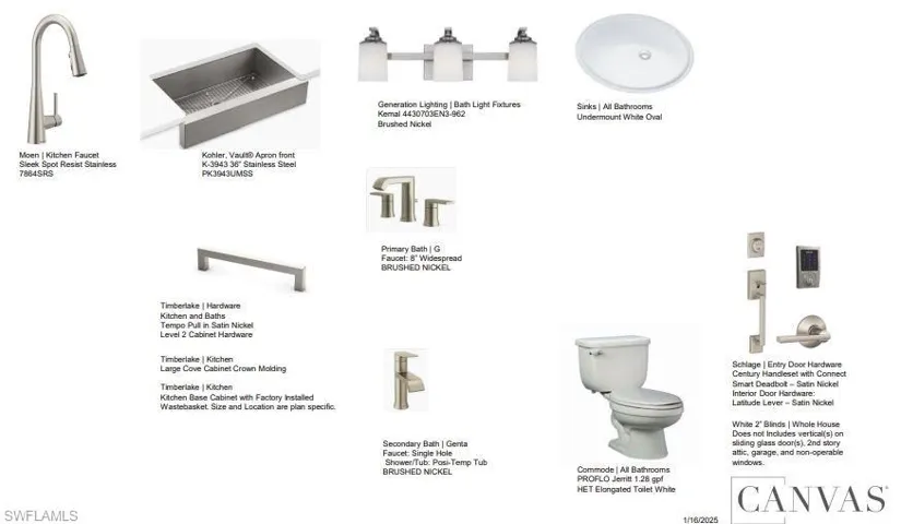 Design Selections.  Home is under construction and selections are