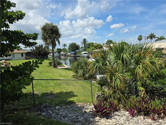 View of yard featuring a water view