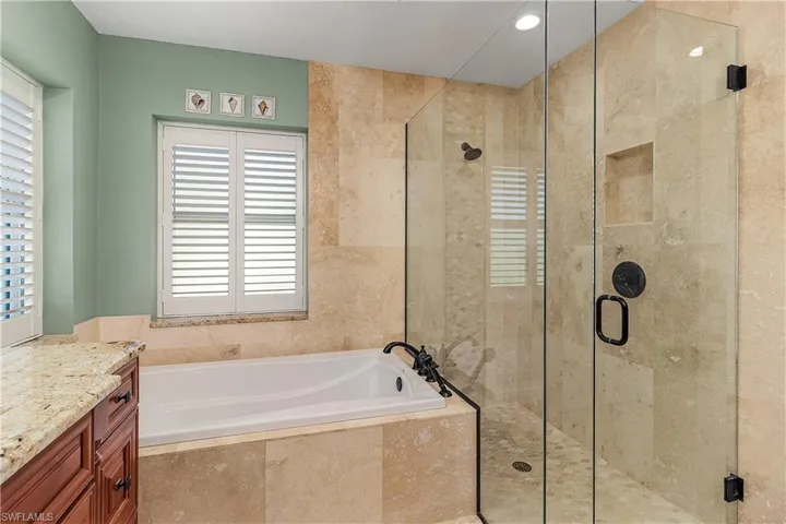 Large walk-in shower