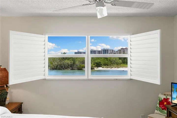 Enjoy this west facing view from your bedroom window.