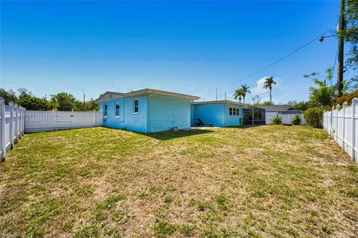 View of back of property