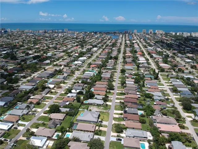 Aerial view of property's location