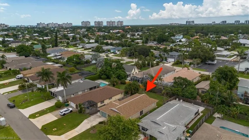 Bird's eye view of skyline