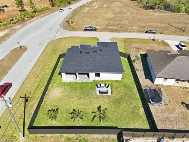 View from above of property