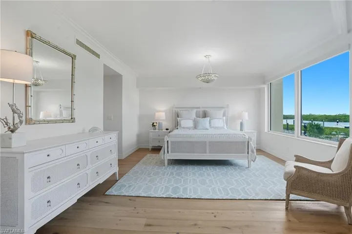 Fresh, Coastal Chic Furniture in the Master Bedroom.