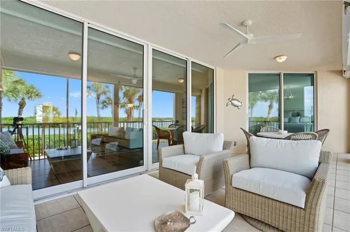 Impact Sliders Surround the Lanai.