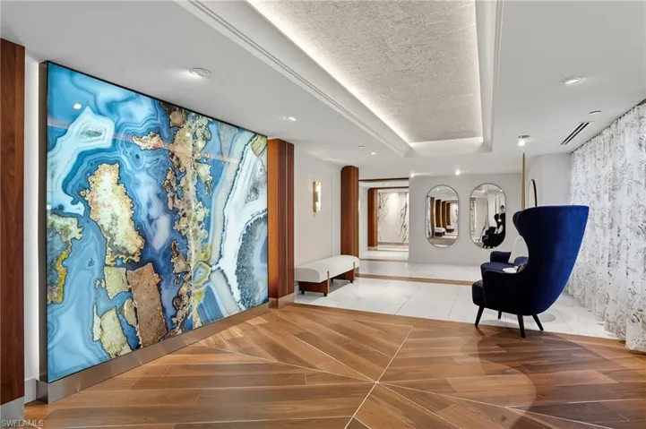 Luxurious Lobby Entrance.