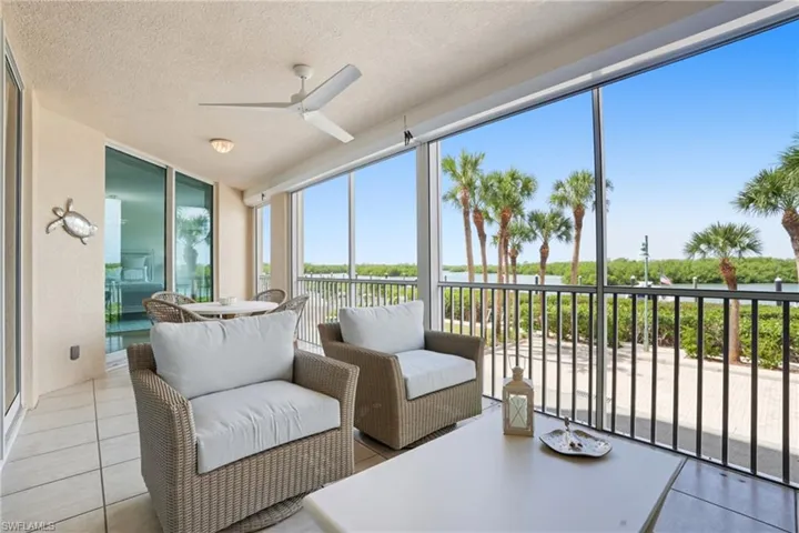 Electronic Shutters for Added Protection on the Lanai.