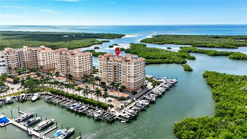 445 Building in Pelican Isle offers privacy at the end of the peninsula.