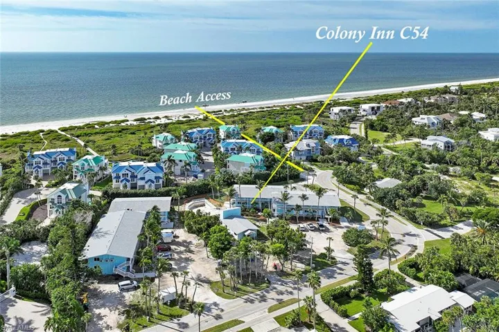 Aerial view of residential area with a nearby body of water