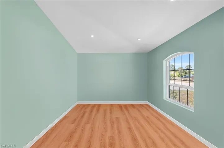 Moving boxes removed digitally - office/den to right of front entry