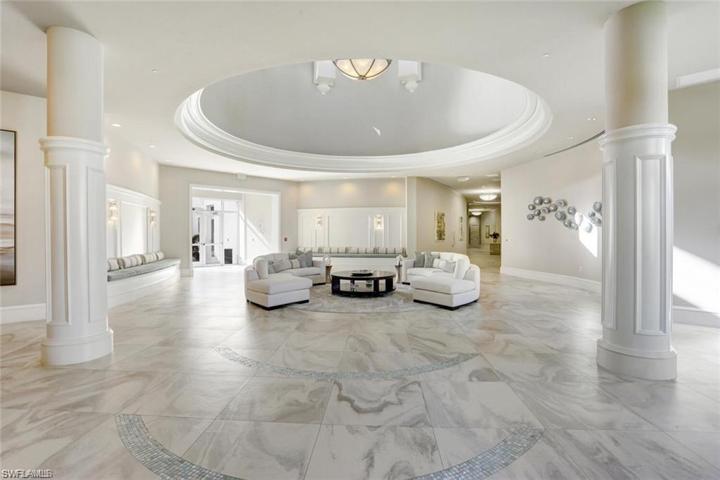 Lobby for the amenity center.