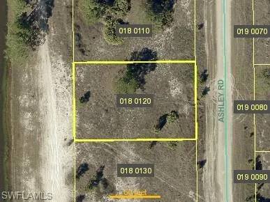 Aerial map of property and surrounding area